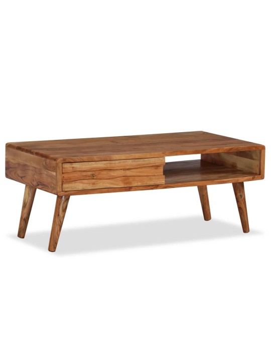 Diivanilaud toekast puidust, nikerdatud sahtliga 100 x 50 x 40cm