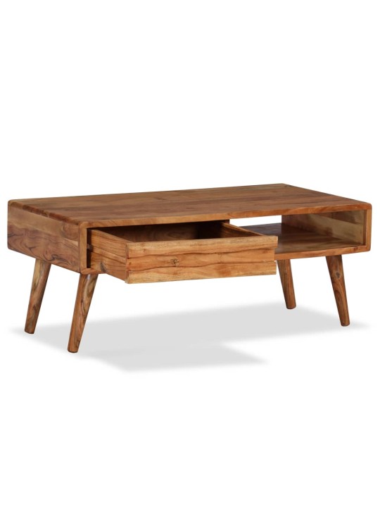 Diivanilaud toekast puidust, nikerdatud sahtliga 100 x 50 x 40cm