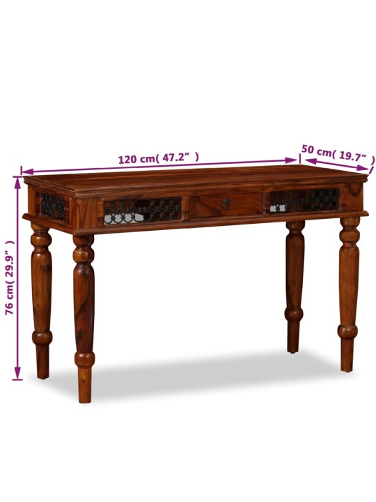 Kirjutuslaud india roosipuust 120 x 50 x 76 cm