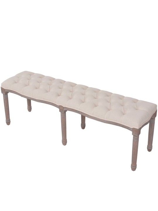 PINK, LINANE, TÄISPUIT, 150 X 40 X 48 CM, KREEMJASVALGE