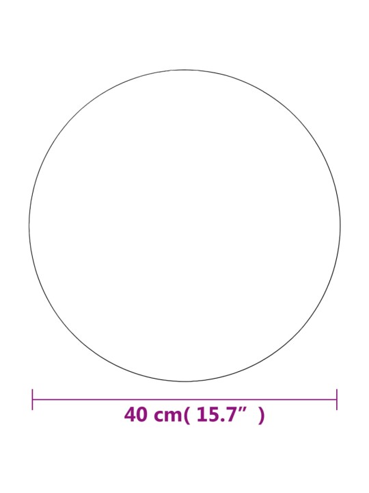 Seinapeegel, 40 cm, ümmargune, klaasist