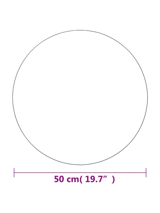 Seinapeegel, 50 cm, ümmargune, klaasist