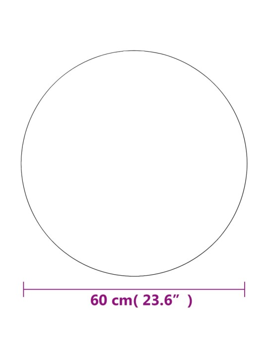 Seinapeegel, 60 cm, ümmargune, klaasist