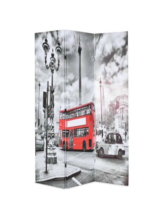 Kokkupandav sirm 120 x 170 cm, londoni buss, must ja valge