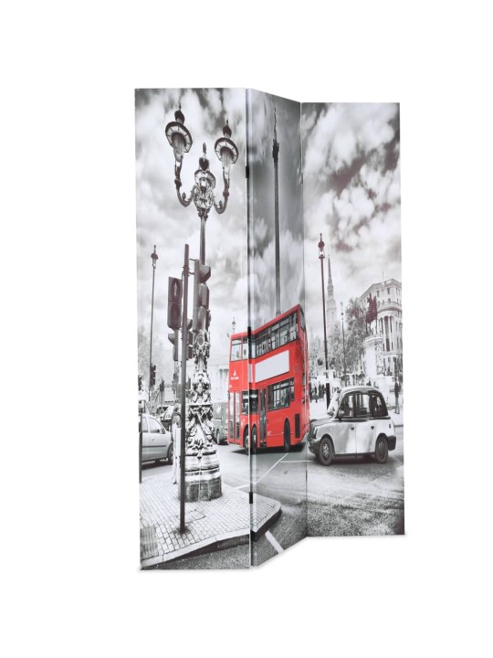 Kokkupandav sirm 120 x 170 cm, londoni buss, must ja valge