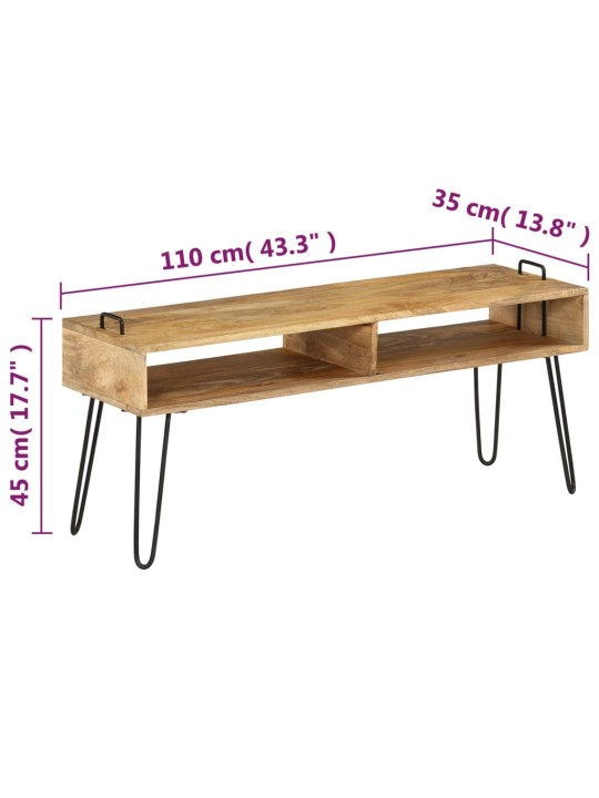 Mangopuidust telerialus 110 x 35 x 45 cm