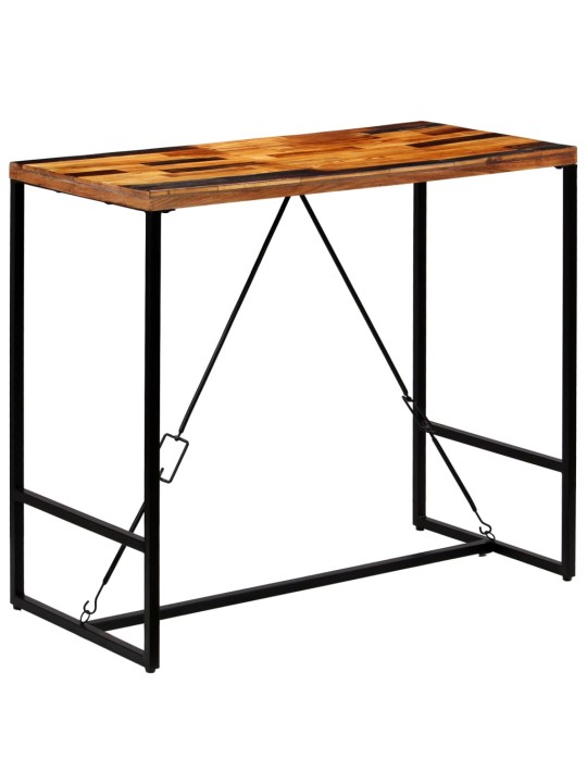 Baarilaud, taaskasutatud puit, 120 x 60 x 106 cm