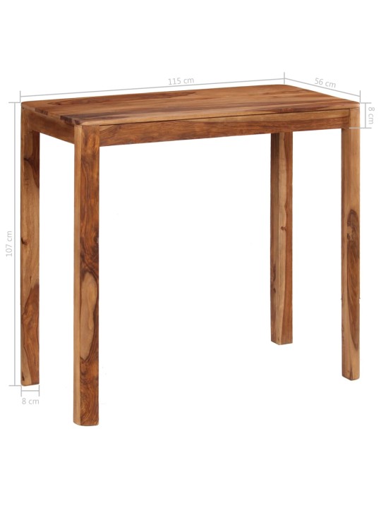 5-osaline baarikomplekt, täispuit, 115 x 56 x 107 cm