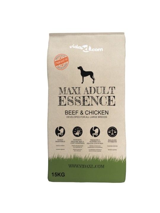 Koerte kuivtoit maxi adult essence beef & chicken, 2 tk 30 kg