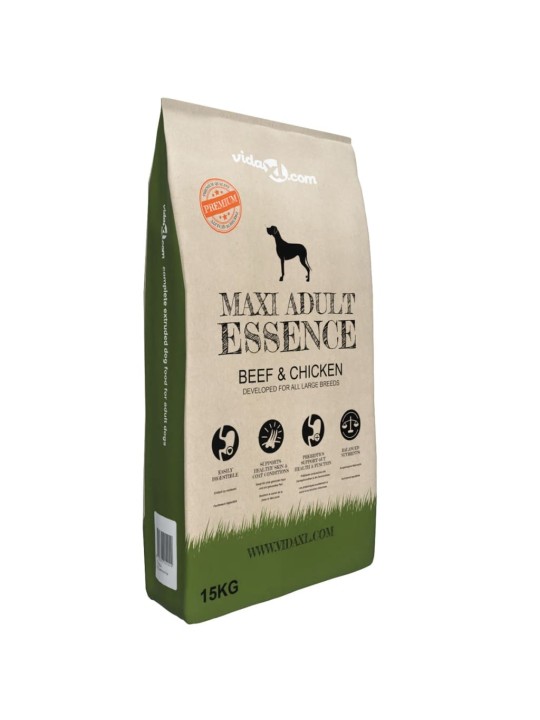 Koerte kuivtoit maxi adult essence beef & chicken, 2 tk 30 kg