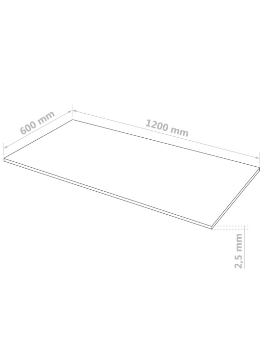 Mdf-plaat 5 tk ristkülikukujuline 120 x 60 cm 2,5 mm