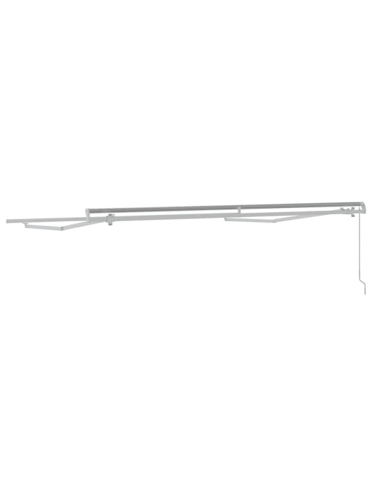 Varikatus manuaalne valge 3,5 x 2,5 m metall