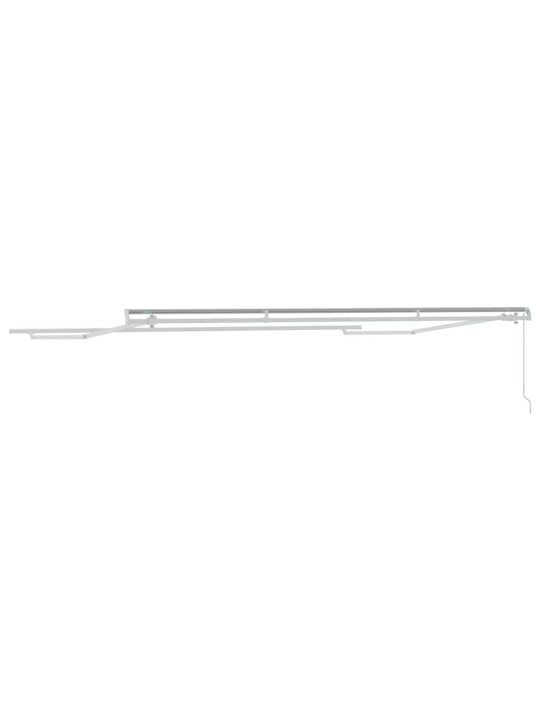 Varikatus manuaalne valge 4,5 × 3 m metall