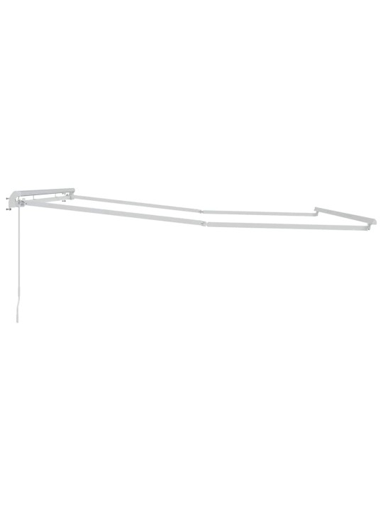 Varikatus manuaalne valge 4,5 × 3 m metall