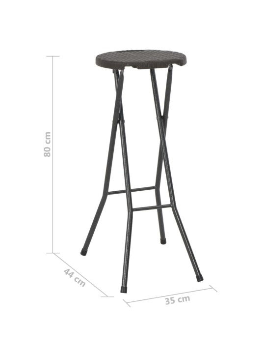 KOKKUPANDAVAD BAARITOOLID 2 TK, HDPE  JA TERAS, PRUUN