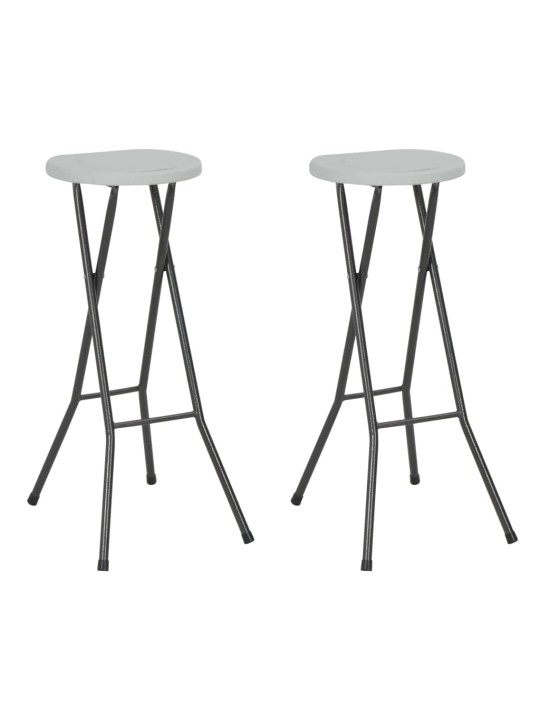 KOKKUPANDAVAD BAARITOOLID, 2 TK, HDPE JA TERAS, VALGE
