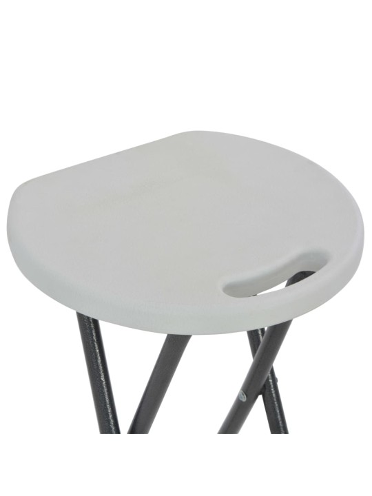 KOKKUPANDAVAD BAARITOOLID, 2 TK, HDPE JA TERAS, VALGE