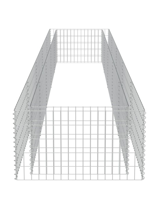 Gabioon-taimelava, tsingitud teras, 450 x 90 x 50 cm