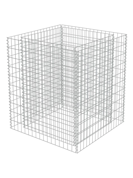 Gabioon-taimelava, tsingitud teras, 90 x 90 x 100 cm