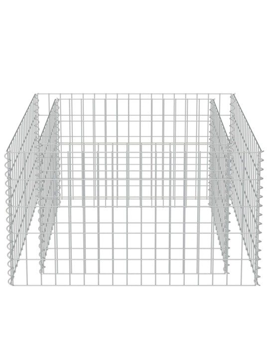 Gabioon-taimelava, tsingitud teras, 90 x 90 x 50 cm