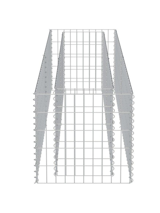 Gabioon-taimelava, tsingitud teras, 180 x 50 x 50 cm