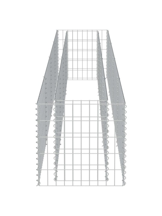 Gabioon-taimelava, tsingitud teras, 360 x 50 x 50 cm