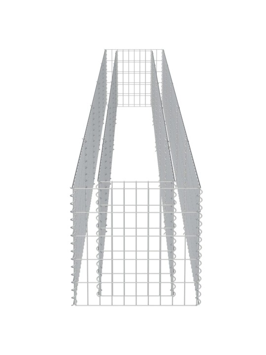 Gabioon-taimelava, tsingitud teras, 450 x 50 x 50 cm