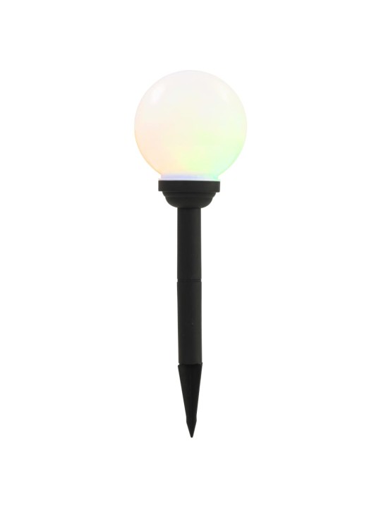 Õue päikeselambid, 4 tk, LED, kerakujuline 15 cm rgb