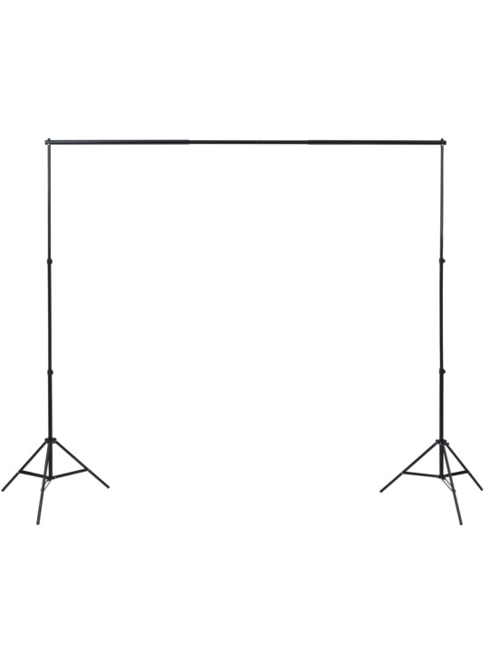 FOTOSTUUDIO KOMPLEKT 3 TAUSTA JA REGULEERITAVA RAAMIGA 3 X 3 M