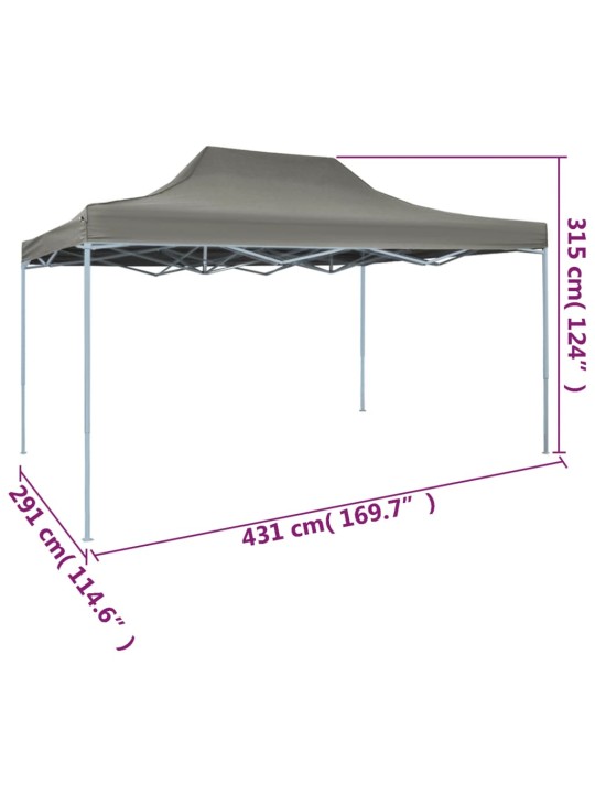 Kokkupandav pop-up telk, 3 x 4,5 m, antratsiithall