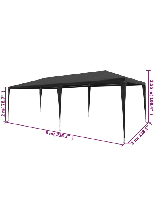 Peotelk 3 x 6 m, pe antratsiithall