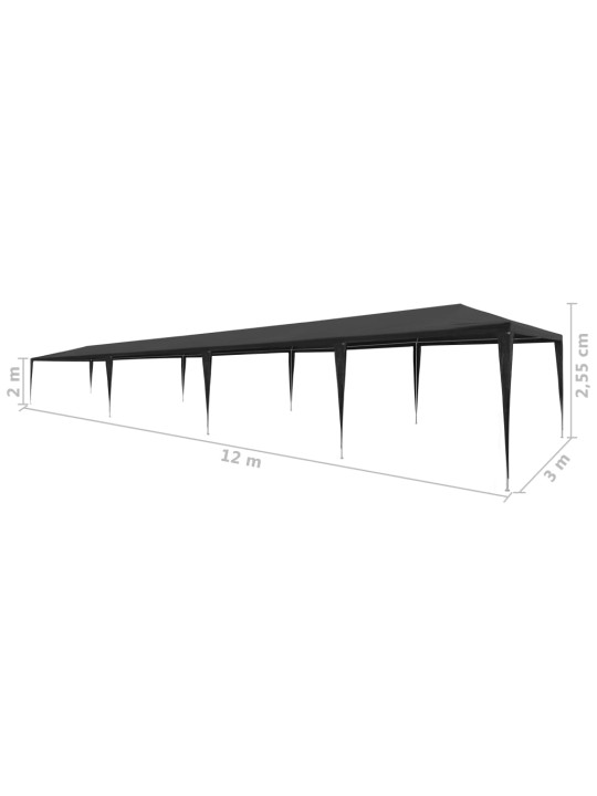 Peotelk 3 x 12 m, pe, antratsiithall