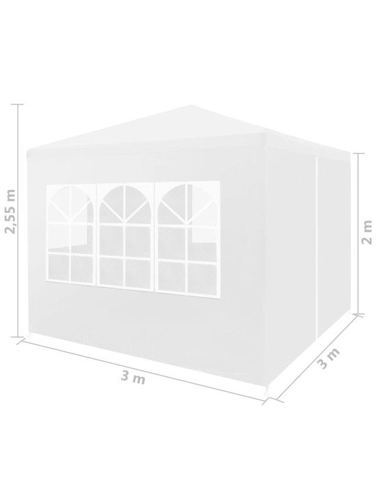 Peotelk 3 x 3 m, valge