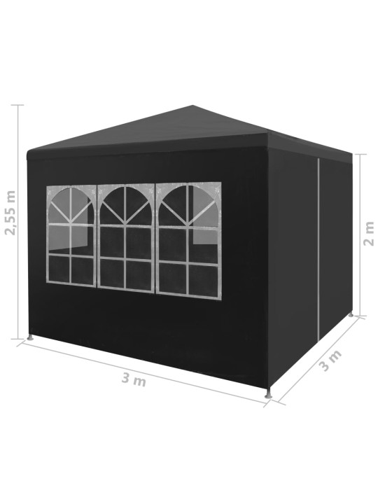 Peotelk 3 x 3 m, antratsiithall