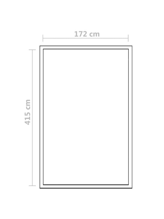 Kasvuhoone, alumiinium, 421 x 190 x 195 cm, 15,6 m³