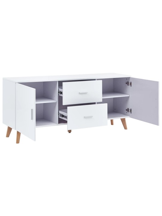 Puhvetkapp valge 160 x 40 x 70 cm MDF