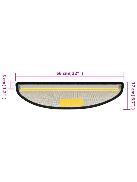 15 tk trepimatid, antratsiit, 56 x 17 x 3 cm