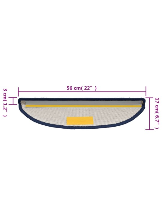 15 tk trepimatid, sinine, 56 x 17 x 3 cm