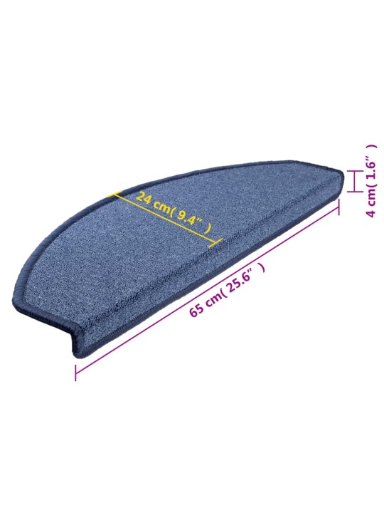 15 tk trepimatid, sinine, 65 x 24 x 4 cm