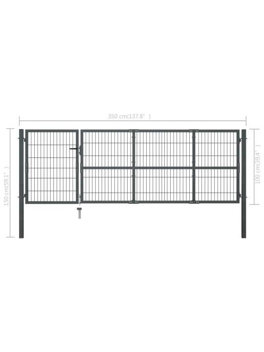 POSTIDEGA AIAVÄRAV, TERAS, 350 X 100 CM, ANTRATSIITHALL