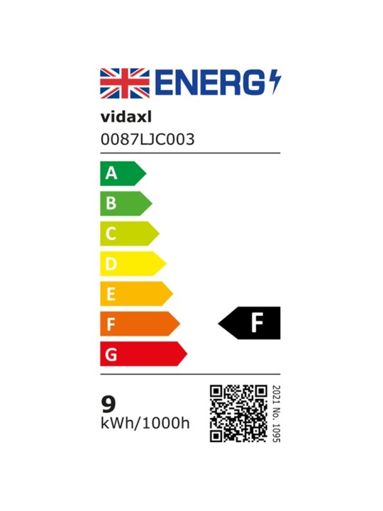 Õue LED-lamp 9 w, must, ovaalne