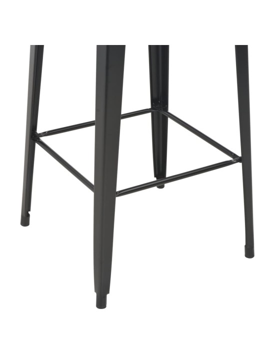 Baarilaud, must, 60 x 60 x 108 cm, männipuit, teras