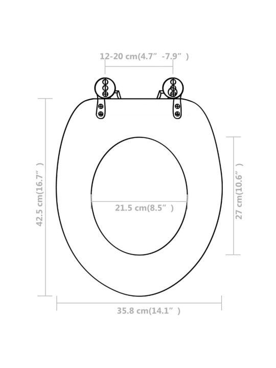 Prill-lauad kaantega, 2 tk, mdf valge