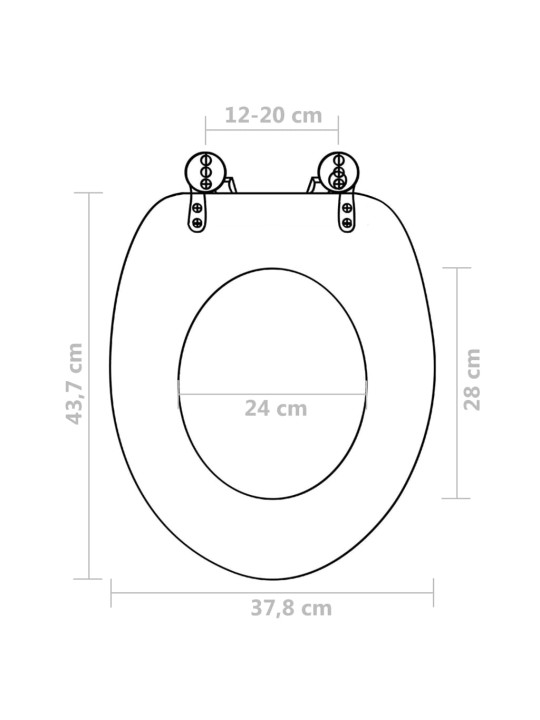 Prill-lauad kaantega, 2 tk, mdf, delfiin