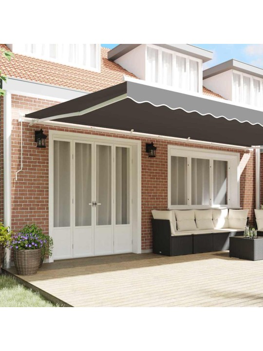 Varikatus manuaalne valge 6 x 3 m metall