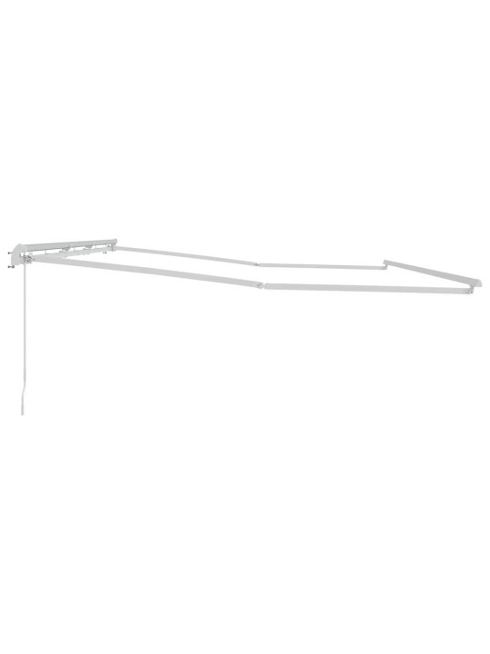 Varikatus manuaalne valge 6 x 3 m metall