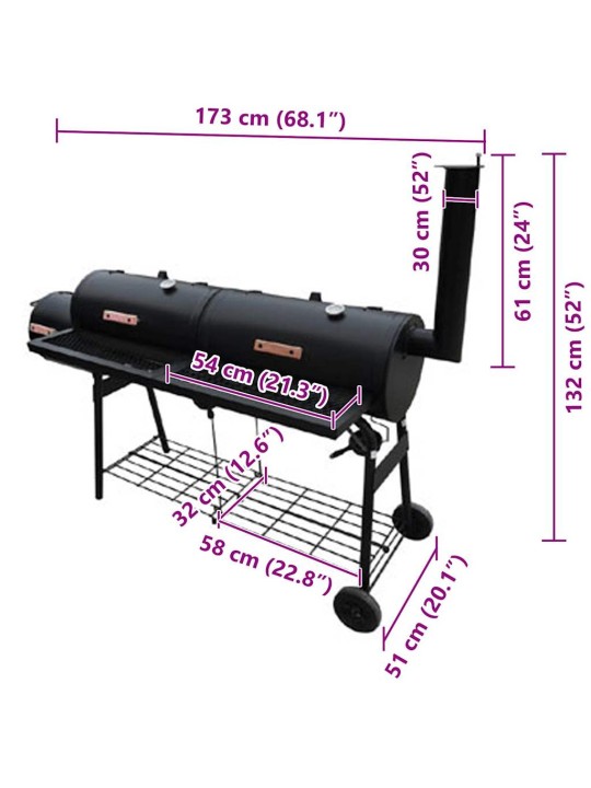 Grill-suitsuahi nevada xl, must