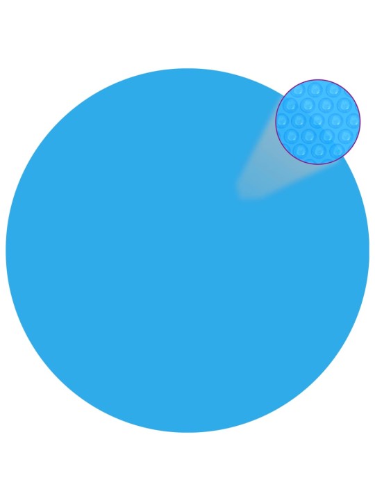 Ujuv ümar päikeseenergiat kasutav basseinikile, 300 cm, sinine