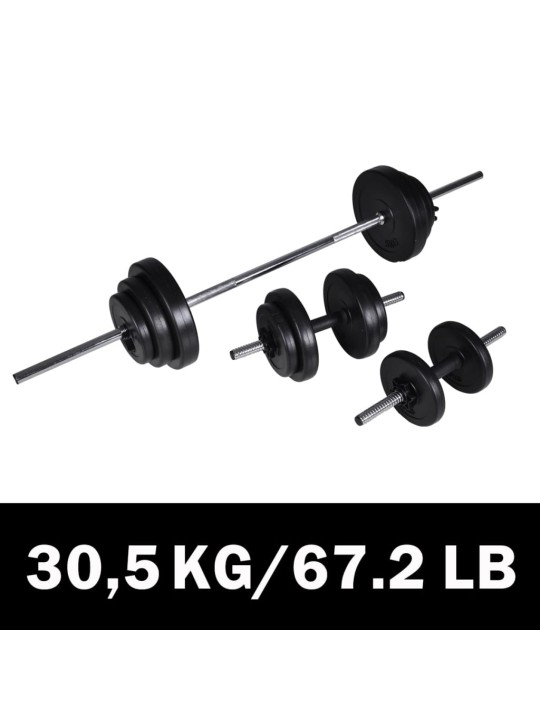 Kangi + 2 hantli komplekt 30,5 kg