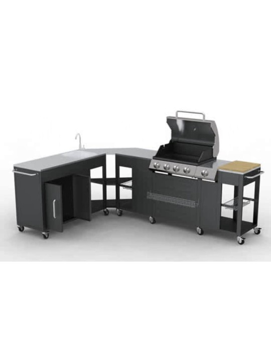 GAASIGRILL 4 + 1 KÜPSETUSTSOONI